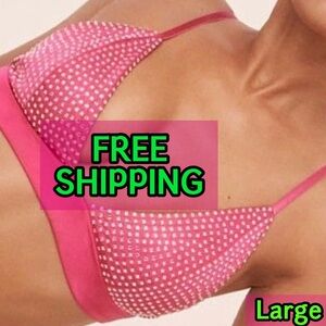 Pink Rhinestone Triangle Bralette